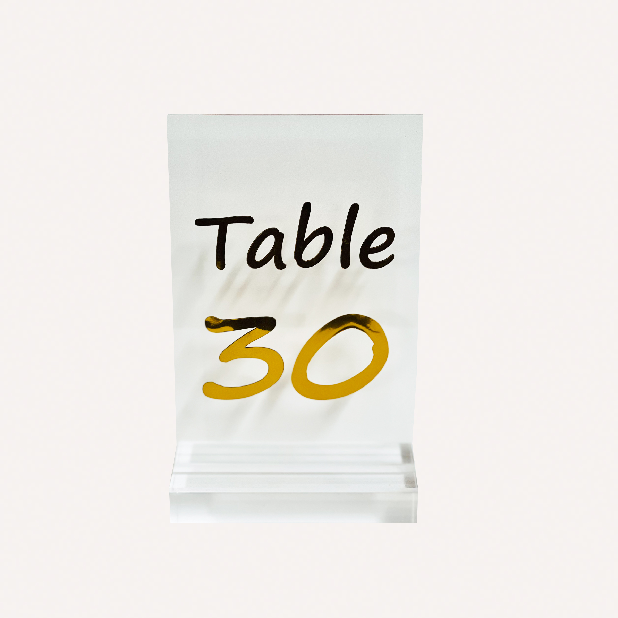 CLEAR ACRYLIC TABLE NUMBERS