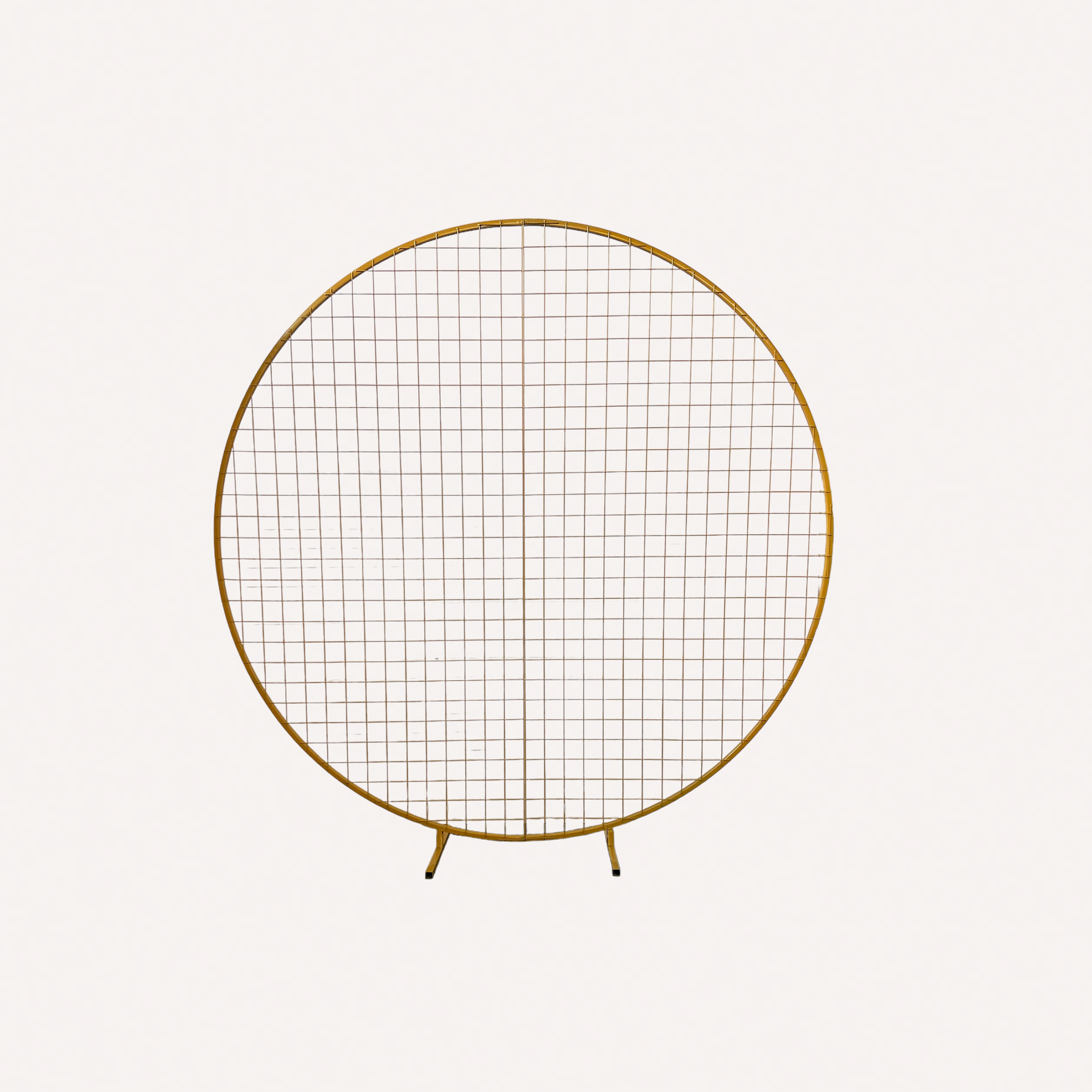 GOLD CIRCLE MESH ARCH