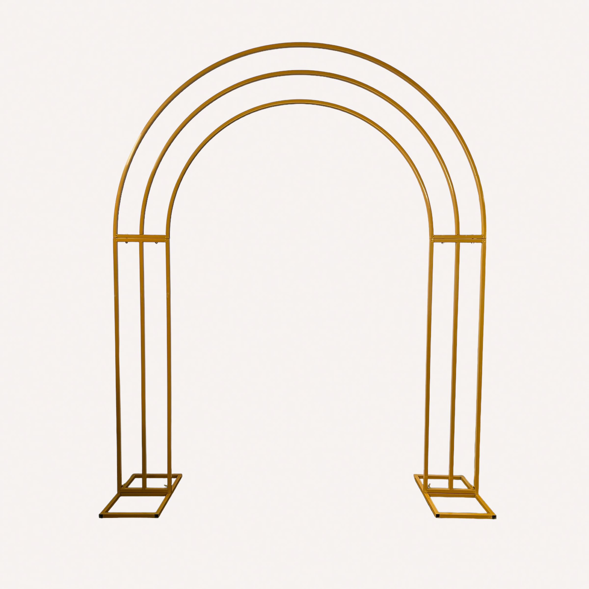 TRIPLE CURVED GOLD ARCH