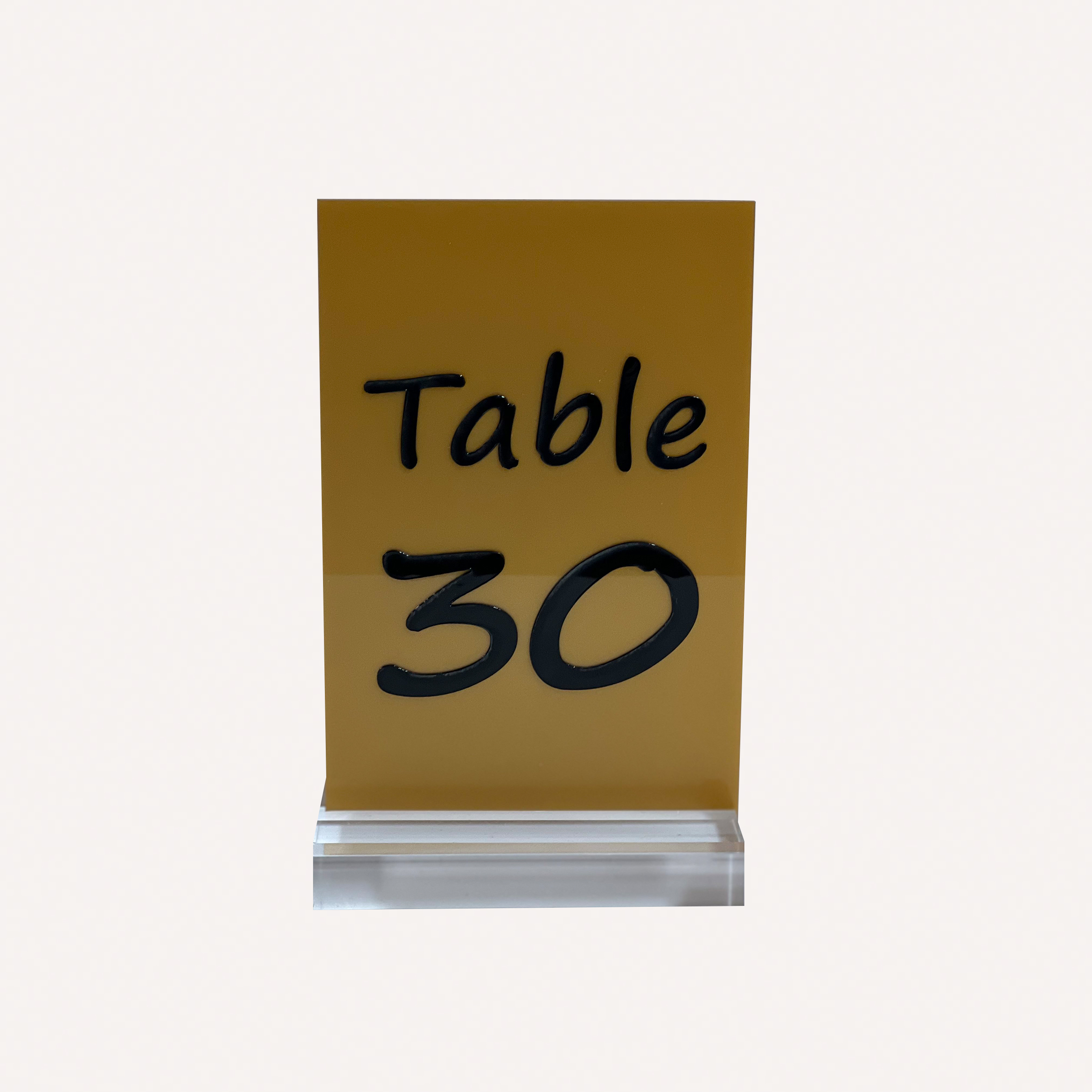 GOLD TABLE NUMBERS