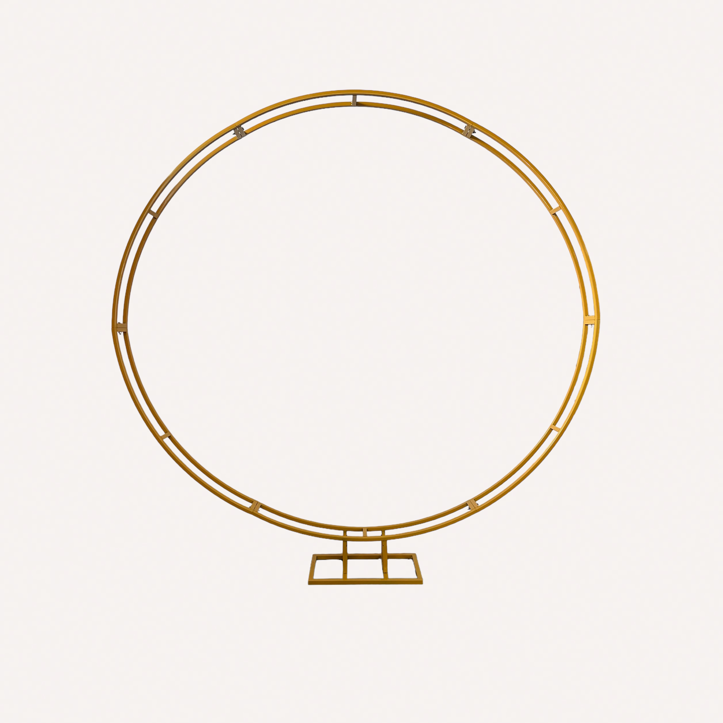 GOLD DOUBLE LAYER CIRCLE HOOP ARCH