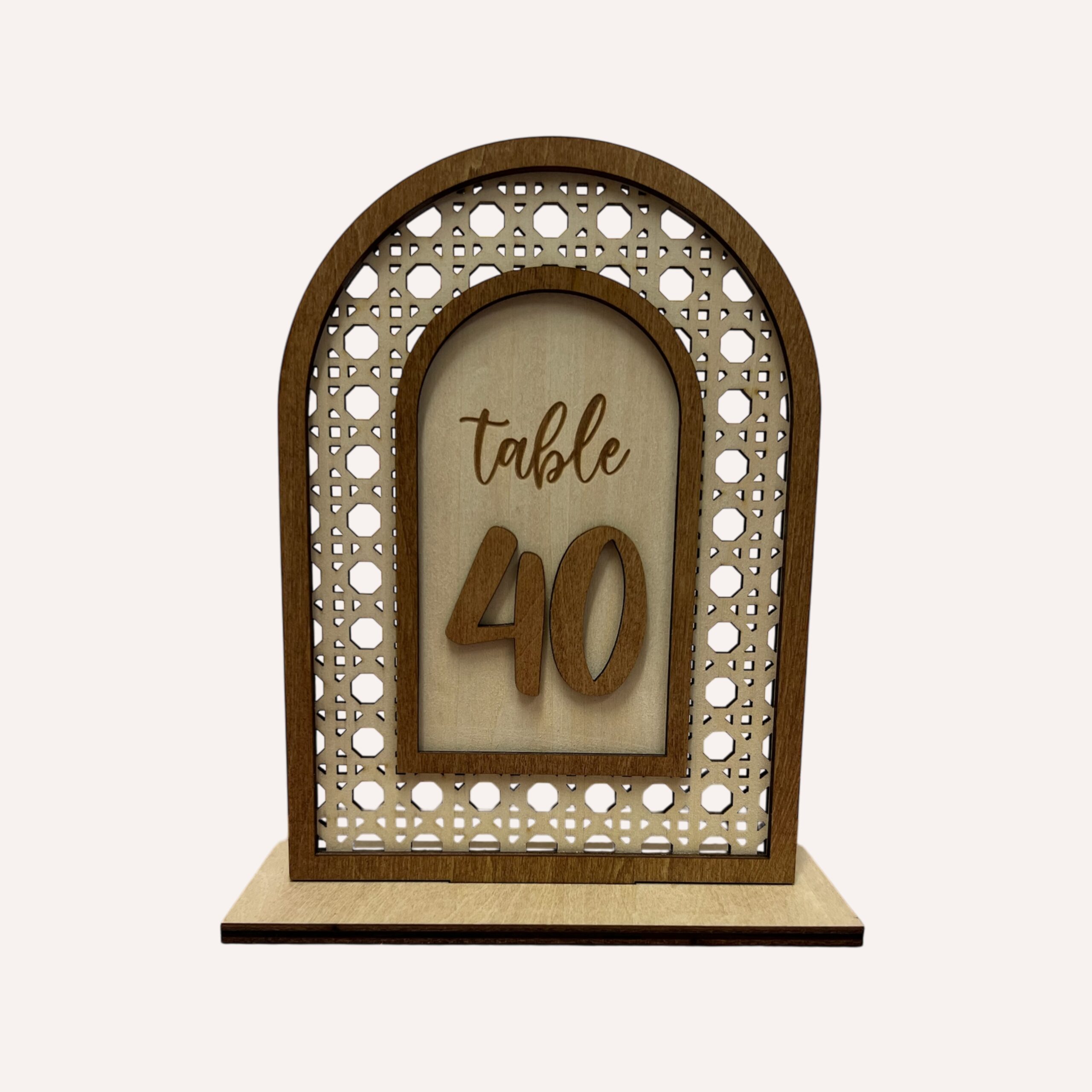 RATTAN TABLE NUMBER