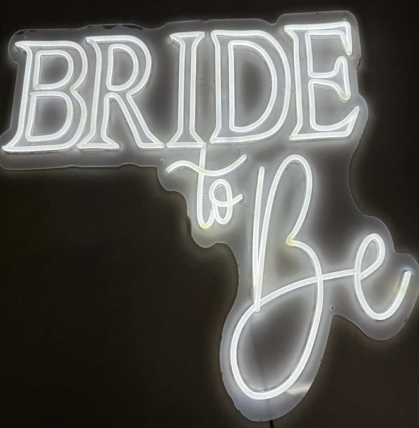 BRIDE TO BE NEON SIGN – COOL WHITE