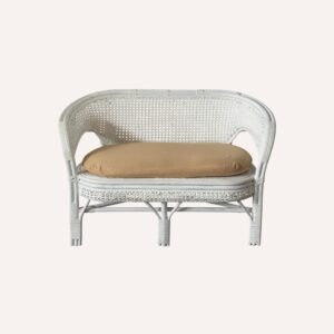 White rattan couch hire in Auckland – stylish and comfortable seating for weddings, parties, and events. Perfect for creating elegant lounge areas.